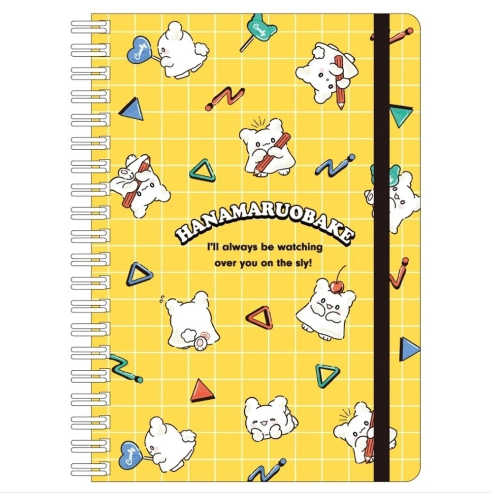 Yellow Hanamaruobake Spiral Notebook